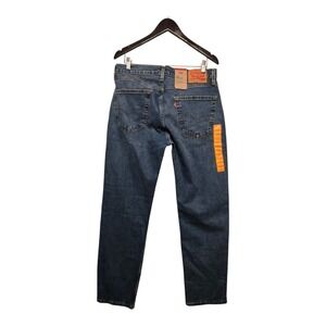 Levis 505 NEW Regular Stretch Mens 33x32 Straight Jeans Blue Denim Medium Wash